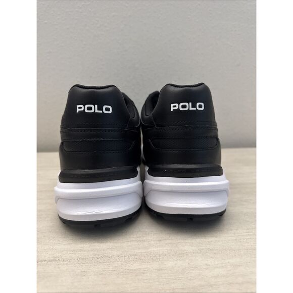 Polo Ralph Lauren Men's Sz 14 Black Jogger Color-Blocked Sneakers - Picture 6 of 10